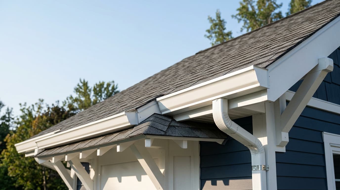 Roofing & Gutters — Gutter replacement, guards, fascia, soffit, flashing, vents, and minor roof repairs.